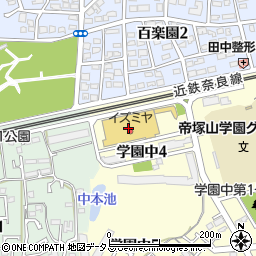 １００円ショップセリア　イズミヤショッピングセンター学園前店周辺の地図