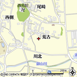 愛知県田原市浦町荒古39周辺の地図