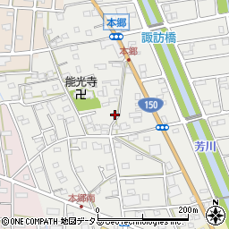 静岡県浜松市中央区本郷町121周辺の地図