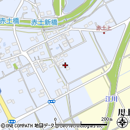 静岡県菊川市赤土155周辺の地図