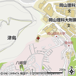 岡山理科大学　第十学舎周辺の地図