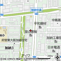 ミリオナ化粧品大阪工場周辺の地図