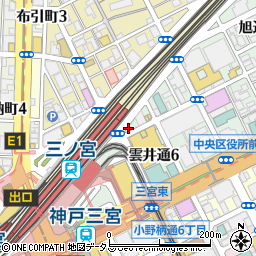 権太呂すし JR三ノ宮駅前店周辺の地図