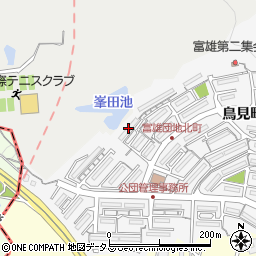 ＵＲ富雄２７棟周辺の地図