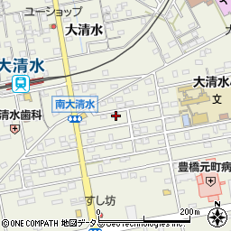 愛知県豊橋市南大清水町元町102周辺の地図