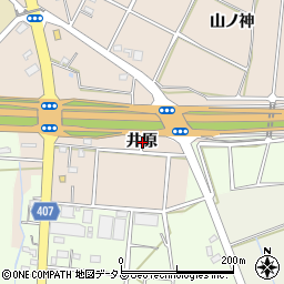 愛知県豊橋市野依町井原周辺の地図