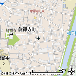静岡県浜松市中央区龍禅寺町408周辺の地図