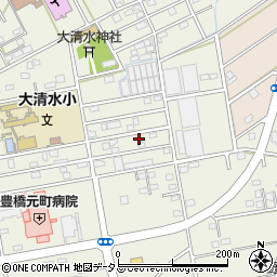 愛知県豊橋市南大清水町元町43周辺の地図