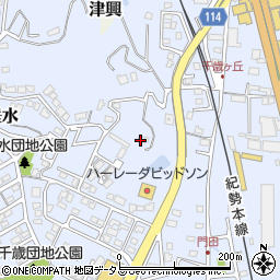 三重県津市垂水357-4周辺の地図