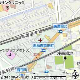 静岡県浜松市中央区森田町251周辺の地図