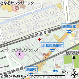 静岡県浜松市中央区森田町436周辺の地図