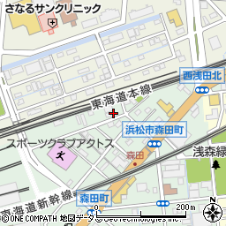 静岡県浜松市中央区森田町435周辺の地図