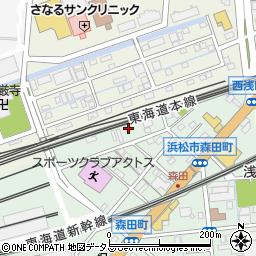 静岡県浜松市中央区森田町431周辺の地図