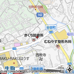 京都銀行生駒支店 ＡＴＭ周辺の地図