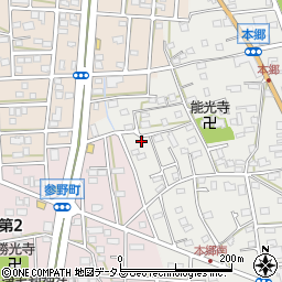 静岡県浜松市中央区本郷町252周辺の地図