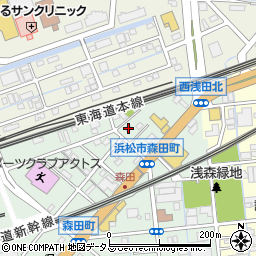 静岡県浜松市中央区森田町255周辺の地図