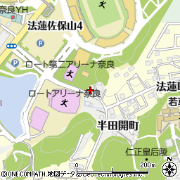 奈良県奈良市半田開町46周辺の地図