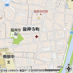 静岡県浜松市中央区龍禅寺町415周辺の地図