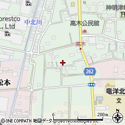 静岡県磐田市高木57周辺の地図