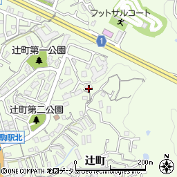 奈良県生駒市辻町582周辺の地図
