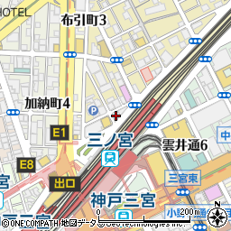 セブンイレブン神戸三宮駅北店周辺の地図