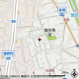 静岡県浜松市中央区本郷町162周辺の地図