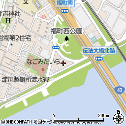 大阪府大阪市西淀川区福町周辺の地図