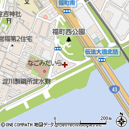 大阪府大阪市西淀川区福町周辺の地図