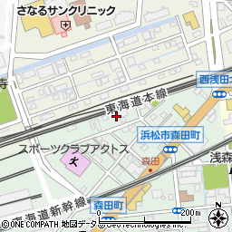 静岡県浜松市中央区森田町433周辺の地図