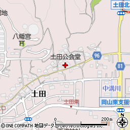 土田公会堂周辺の地図