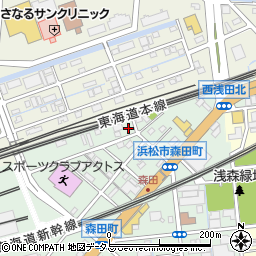 静岡県浜松市中央区森田町437周辺の地図