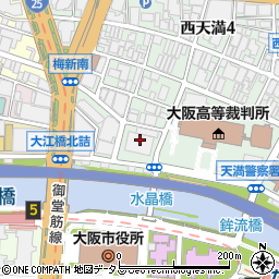 大阪府大阪市北区西天満2丁目周辺の地図