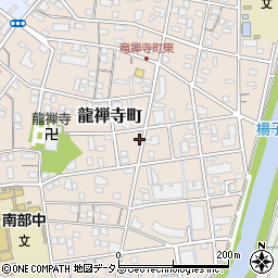 静岡県浜松市中央区龍禅寺町416周辺の地図