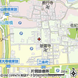 奈良県奈良市佐紀町22周辺の地図
