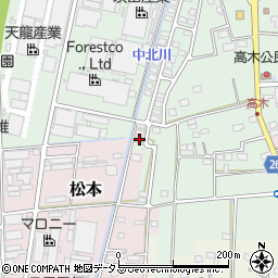 静岡県磐田市高木47周辺の地図