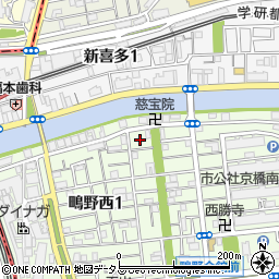 【スペース間違い注意】大阪市城東区鴫野西1丁目14 Suny Park周辺の地図