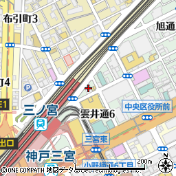 ミクちゃんガイア　三宮店周辺の地図