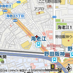 ファミリーマート阪神野田店周辺の地図