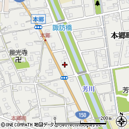 静岡県浜松市中央区本郷町1368周辺の地図