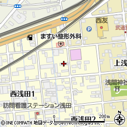 ビジネスパーク西浅田Ｂ周辺の地図