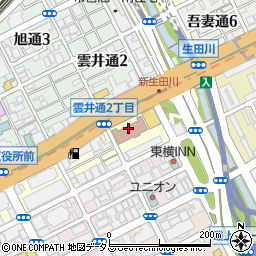 神戸市消防局中央消防署周辺の地図