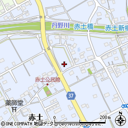 静岡県菊川市赤土611周辺の地図
