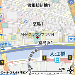 カフェ・イン・ザ・パーク ANAクラウンプラザホテル大阪周辺の地図