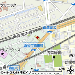 静岡県浜松市中央区森田町53周辺の地図