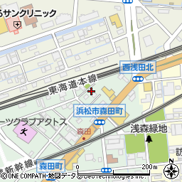 静岡県浜松市中央区森田町253周辺の地図