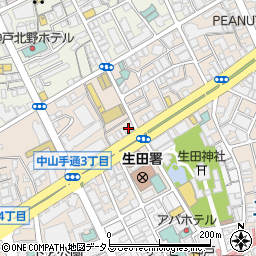 Ｐ－ＣＬＵＢ中山手通り周辺の地図