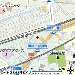 静岡県浜松市中央区森田町51周辺の地図