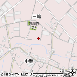 愛知県豊橋市老津町三嶋73周辺の地図