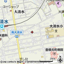 愛知県豊橋市南大清水町元町109周辺の地図