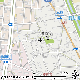 静岡県浜松市中央区本郷町161周辺の地図